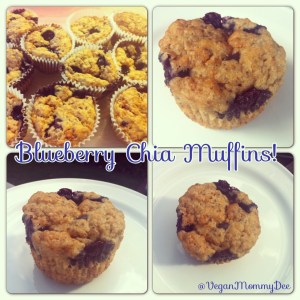 Healthy Blueberry Chia Muffins!