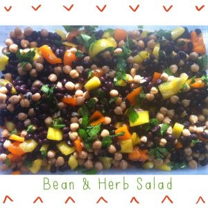 Simple & Easy Bean And Herb Salad!